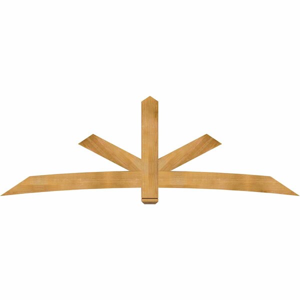 Ekena Millwork Alberta Rough Sawn Timber Gable Bracket, Western Red Cedar, 108"W x 36"H x 4"D x 6"F, 8/12 Pitch GBW108X36X0406ALB00RWR - main